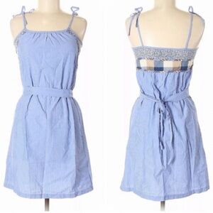 Sessun - Cotton Dress - Medium Blue - Tie Straps - Designer Size Medium